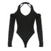 In-stock European American Cross-border Spring And Autumn Women's Clothing, Niche Design Off-shoulder Top, Hollow-out_ecoleips.com