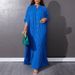 Women's Clothing New Loose Single Breasted Pleated Cardigan Large Size Dress_ecoleips.com