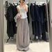 Suitable For All Seasons UMA WHITE Guangzhou Thirteen Factories Run Deng 2025 Spring Summer New Women's Suit Tall Mixed Linen Wide-leg Pants_ecoleips.com