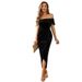 Diyun Velvet Dress With Elegant Autumn/Winter Style And Long Sleeveless Skirt_ecoleips.com