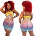 Women's clothing sexy suspenders with hot rhinestones and hip-hugging slim skirt for women, fashionable casual party dress_ecoleips.com
