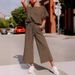 Women's Clothing Autumn New Loose Simple Solid Color Leisure Suit Texture Drawstring Sports Two Piece Suit For Women_ecoleips.com