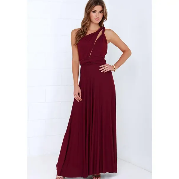 Sexy Women Multiway Wrap Convertible Boho Maxi Club Red Bandage Long Dress Party Bridesmaid Infinity Robe Longue Femme_ecoleips.com