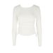 AC500 T-shirt 2024 Base Shirt Low Collar Spring And Autumn New Long Sleeve Top Fashionable Slim Fit Women's Clothing_ecoleips.com