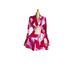 Women's Clothing American Style Dress Long Sleeve Sweet Floral Pleated Skirt Suit Collar Belt_ecoleips.com