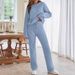 Women's Premium Fleece Lounge Set Ultra-Soft Fabric Long Sleeve Top And Jogger Pants Relaxed Fit Matching Outfit Winter Comfort_ecoleips.com