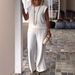 Women's Clothing Solid Color Round Neck Sleeveless Top And Pants Set_ecoleips.com