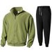 Aria Basics Aria Basics Cross-Border Foreign Trade European And American Autumn Winter New Casual Zipper Slim Fit Round Neck Long Sleeve Stand_ecoleips.com