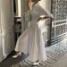 Stylish Single Breasted Pleated Design Shirt Dress Long Sleeve Lapel Collar High Waist Elegant White Maxi Women's Autumn Style_ecoleips.com