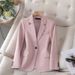 Women’S Clothing Light Blue Short Suit Jacket For Women Spring And Autumn Fashionable Small And High End This Year's Popular Small Suit_ecoleips.com