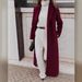 Womens Winter Solid Color Long Warm Woolen Dress Coat Casual Multiple Color Options Thick Wool Blend Overcoat_ecoleips.com
