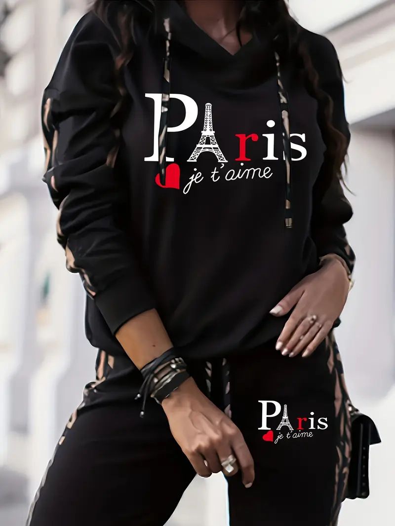 Women's Clothing Women's Trendy Pattern Print Clothing Set Popular Style Long Sleeve For Formal & Casual For Women_ecoleips.com