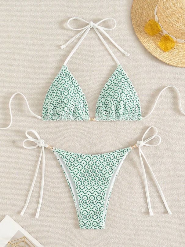 Floral Print Sexy Bikini Set For Women - Two Piece & Three Piece Swimwear, Comfortable & Stylish Beachwear_ecoleips.com