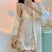 Aria Basics Aria Basics Summer Night Dreams Cross-Border Lace Patchwork Camisole Nightdress Two-Piece Spring Autumn Pajama Set European And_ecoleips.com