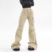 OREETA Slim Design Micro Pull American Autumn Loose And Versatile High Street Work Pants For Women_ecoleips.com