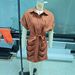 Women's Clothing Solid Color Bat Sleeve Waist Folded Shirt Skirt_ecoleips.com