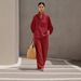 Women's Batwing Sleeve Two-Piece Set, Solid Color Open Front Cardigan & Trousers, Comfortable Office Casual Outfit_ecoleips.com