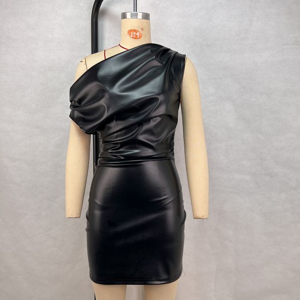 Off-shoulder Bodycon Cross-border European And American Women's Fashion, 2026 New Sexy Nightclub Mini Dress, Trendy_ecoleips.com