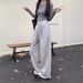 Lazy Style Wide-Leg Pants For Women, Autumn Winter New High-Waist Draped Straight-Leg Casual Floor-Length Loose_ecoleips.com