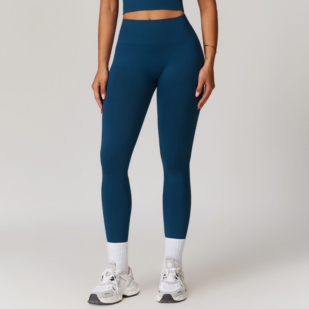 Women's Clothing Tight High Waist Hip Lift Yoga Pants Thread Waist Belly Fitness Pants Women's Outdoor Running Sports Pants_ecoleips.com