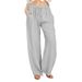 Women's Clothing Minimalist Straight-Leg Pants For Women – Polyester, Relaxed Fit, Versatile & Plus Size (S-3XL, 12 Colors)_ecoleips.com