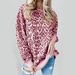 2023 New European And American Style Autumn/Winter Printed Pullover Loose Leopard Print Round Neck Long_ecoleips.com