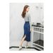 Exclusive Cross-border Sales, European American Style 2024 Summer-autumn Slim-fit High-waisted Stretch Denim Skirt For_ecoleips.com