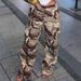 Women’s Clothing Women's New Jeans Women's Spotted Camouflage Casual Woven Trousers_ecoleips.com