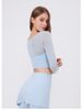 K Fake Two-piece Mesh Sports T-shirt For Women With Long Sleeves And A Chest Pad, Yoga Outfit, Crop Top, Quick-drying, Slim Fitness Clothing._ecoleips.com