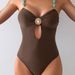 New 2025 Solid Color One Piece Swimsuit Cross Border Women's Beachwear for Hot Springs Suitable Foreign Trade Huludao_ecoleips.com