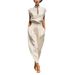 Cross-border Chinese Style Satin Short-Sleeve T-Shirt For Women 2026 New Fashionable Chinese-Style Blouse Covering The_ecoleips.com