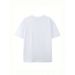 European Size Pure Cotton Women's White Blue Tropical Seashell Starfish Print Top_ecoleips.com