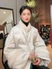 girl Chinese Style Super Beautiful Warm Thickened Small Size Buttoned Fur Collar Cotton Jacket For Women Winter New Model_ecoleips.com
