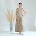 Modest Abaya Dress Women's Solid Color Plus Size Vest Dress Bottom Spring Summer Daily Wear Fashion England Style Polyester_ecoleips.com