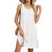 Women's Clothing Spring And Summer New Solid Color Round Neck Loose Sleeveless Pocket Dress In Stock_ecoleips.com