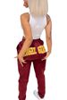 Women's Clothing Solid Color Letter Printing Loose Drawstring Sports Pants_ecoleips.com