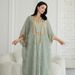 Women's Embroidered Cardigan Vest Set Dress NC93 Muslim Fashion Clothing_ecoleips.com