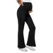 Women's Clothing Slim High Waist Flared Pants Fashionable Commuting Slim Elastic Belly Support Maternity Trousers_ecoleips.com