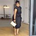 K New Women's Fashion Ruffled Waist-Concealed Solid Color Backless Dress_ecoleips.com