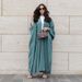 Muslim Women's Modest Fashion Turkish Striped Casual Plus Size Abaya Cardigan Robe_ecoleips.com