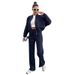 Women's Clothing Pure Color Plus Velvet Zipper Cardigan Women's Fashion Casual Straight Pants Set_ecoleips.com