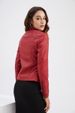 K Women's Leather Jacket Slim Fit Jacket Thin Jacket Motorcycle Suit Large Stand Up Collar_ecoleips.com