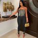 Women’s Clothing e commerce sexy ins tube top gradient tight stretch denim jumpsuit_ecoleips.com