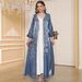 M25036 New Cross-Border Foreign Trade Women's Clothing Abaya Middle Eastern Rhinestone Embellished Robe Dress Dubai_ecoleips.com