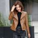 Aria Basics 2024 Kafulandi Jacket, Women's PU Coat, Ladies' Leather Jacket 7012, Trendy Korean Style_ecoleips.com
