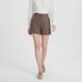 ZOEVA Large-size Suit Casual Pants Women's High-waisted Wide-leg Pants Spring And Summer Drape Versatile Loose A-word Shorts Show Long Legs_ecoleips.com