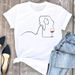 Cross-border Supply Casual Loose Simple Wine Glass Summer Top T-shirt For Women_ecoleips.com