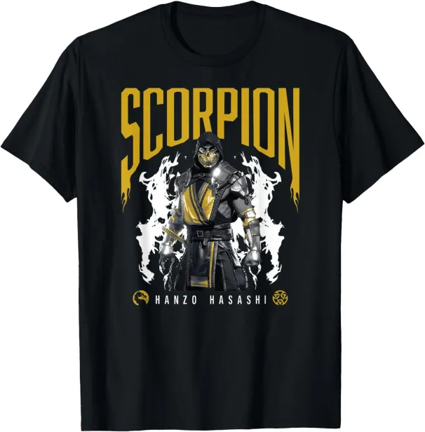 Women's T-Shirts Mortal Kombat - Scorpion Hanzo Hasashi T-Shirt_ecoleips.com