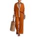 Women's Clothing Women's Color Block Two Piece Set Casual Loose Pants Spring Summer For Formal & Casual For Women_ecoleips.com