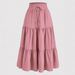 Aria Basics Aria Basics Independent Site European And American Cross-border Foreign Trade Bohemian A-line Flowing Layered Cake Skirt_ecoleips.com